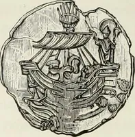 An illustration from Caractâeristiques des saints dans l'art populaire (1867)