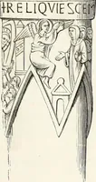 An illustration from Caractâeristiques des saints dans l'art populaire (1867)