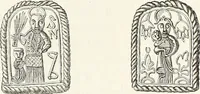 An illustration from Caractâeristiques des saints dans l'art populaire (1867)