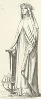 An illustration from Caractâeristiques des saints dans l'art populaire (1867)