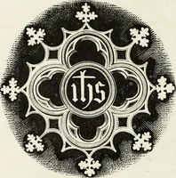 An illustration from Caractâeristiques des saints dans l'art populaire (1867)