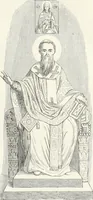 An illustration from Caractâeristiques des saints dans l'art populaire (1867)