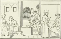 An illustration from Caractâeristiques des saints dans l'art populaire (1867)