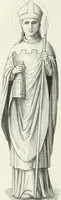 An illustration from Caractâeristiques des saints dans l'art populaire (1867)