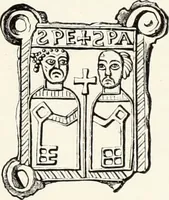 An illustration from Caractâeristiques des saints dans l'art populaire (1867)