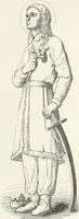 An illustration from Caractâeristiques des saints dans l'art populaire (1867)