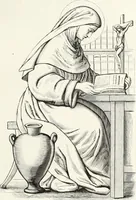 An illustration from Caractâeristiques des saints dans l'art populaire (1867)
