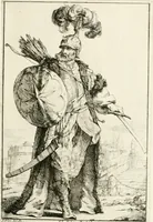 An illustration from Caravanne du sultan ala Mecque; mascarade turque donnée a Rome par Messieurs les pensionnaires de l'Academie de France et leurs amis au Carnaval de l'année 1748. Dediée à messire Iean Francois de Troy, ecuïer, conseiller sécrétaire du Roi, chevalier de l'Ordre de S. Michel, directeur de l'Academie roïale de France a Rome, ancien Recteur de celle de Paris, et ancien Prince de l'Academie de S. Luc de Rome &c ... (1749)