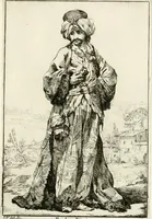 An illustration from Caravanne du sultan ala Mecque; mascarade turque donnée a Rome par Messieurs les pensionnaires de l'Academie de France et leurs amis au Carnaval de l'année 1748. Dediée à messire Iean Francois de Troy, ecuïer, conseiller sécrétaire du Roi, chevalier de l'Ordre de S. Michel, directeur de l'Academie roïale de France a Rome, ancien Recteur de celle de Paris, et ancien Prince de l'Academie de S. Luc de Rome &c ... (1749)