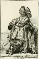 Picture 10 of 32 from Caravanne du sultan ala Mecque; mascarade turque donnée a Rome par Messieurs les pensionnaires de l'Academie de France et leurs amis au Carnaval de l'année 1748. Dediée à messire Iean Francois de Troy, ecuïer, conseiller sécrétaire du Roi, chevalier de l'Ordre de S. Michel, directeur de l'Academie roïale de France a Rome, ancien Recteur de celle de Paris, et ancien Prince de l'Academie de S. Luc de Rome &c ... (1749), leaf 24