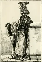 Picture 16 of 32 from Caravanne du sultan ala Mecque; mascarade turque donnée a Rome par Messieurs les pensionnaires de l'Academie de France et leurs amis au Carnaval de l'année 1748. Dediée à messire Iean Francois de Troy, ecuïer, conseiller sécrétaire du Roi, chevalier de l'Ordre de S. Michel, directeur de l'Academie roïale de France a Rome, ancien Recteur de celle de Paris, et ancien Prince de l'Academie de S. Luc de Rome &c ... (1749), leaf 36