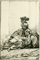 Picture 23 of 32 from Caravanne du sultan ala Mecque; mascarade turque donnée a Rome par Messieurs les pensionnaires de l'Academie de France et leurs amis au Carnaval de l'année 1748. Dediée à messire Iean Francois de Troy, ecuïer, conseiller sécrétaire du Roi, chevalier de l'Ordre de S. Michel, directeur de l'Academie roïale de France a Rome, ancien Recteur de celle de Paris, et ancien Prince de l'Academie de S. Luc de Rome &c ... (1749), leaf 50