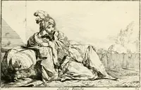 Picture 27 of 32 from Caravanne du sultan ala Mecque; mascarade turque donnée a Rome par Messieurs les pensionnaires de l'Academie de France et leurs amis au Carnaval de l'année 1748. Dediée à messire Iean Francois de Troy, ecuïer, conseiller sécrétaire du Roi, chevalier de l'Ordre de S. Michel, directeur de l'Academie roïale de France a Rome, ancien Recteur de celle de Paris, et ancien Prince de l'Academie de S. Luc de Rome &c ... (1749), leaf 58
