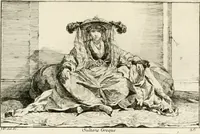 Picture 28 of 32 from Caravanne du sultan ala Mecque; mascarade turque donnée a Rome par Messieurs les pensionnaires de l'Academie de France et leurs amis au Carnaval de l'année 1748. Dediée à messire Iean Francois de Troy, ecuïer, conseiller sécrétaire du Roi, chevalier de l'Ordre de S. Michel, directeur de l'Academie roïale de France a Rome, ancien Recteur de celle de Paris, et ancien Prince de l'Academie de S. Luc de Rome &c ... (1749), leaf 60