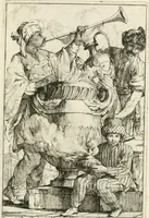 Picture 2 of 32 from Caravanne du sultan ala Mecque; mascarade turque donnée a Rome par Messieurs les pensionnaires de l'Academie de France et leurs amis au Carnaval de l'année 1748. Dediée à messire Iean Francois de Troy, ecuïer, conseiller sécrétaire du Roi, chevalier de l'Ordre de S. Michel, directeur de l'Academie roïale de France a Rome, ancien Recteur de celle de Paris, et ancien Prince de l'Academie de S. Luc de Rome &c ... (1749), leaf 8
