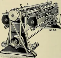 An illustration from Card grinding in theory and practice : a treatise upon the various methods of grinding card clothing used by spinners of cotton, wool, silk, and other textile fibres (1922)