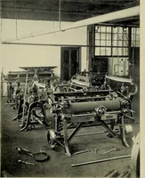 An illustration from Card grinding in theory and practice : a treatise upon the various methods of grinding card clothing used by spinners of cotton, wool, silk, and other textile fibres (1922)