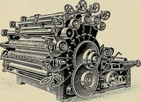 An illustration from Card grinding in theory and practice : a treatise upon the various methods of grinding card clothing used by spinners of cotton, wool, silk, and other textile fibres (1922)