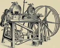 An illustration from Card grinding in theory and practice : a treatise upon the various methods of grinding card clothing used by spinners of cotton, wool, silk, and other textile fibres (1922)