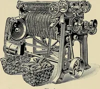 An illustration from Card grinding in theory and practice : a treatise upon the various methods of grinding card clothing used by spinners of cotton, wool, silk, and other textile fibres (1922)