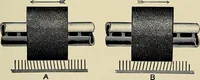 An illustration from Card grinding in theory and practice : a treatise upon the various methods of grinding card clothing used by spinners of cotton, wool, silk, and other textile fibres (1922)