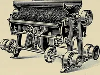 An illustration from Card grinding in theory and practice : a treatise upon the various methods of grinding card clothing used by spinners of cotton, wool, silk, and other textile fibres (1922)