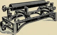 An illustration from Card grinding in theory and practice : a treatise upon the various methods of grinding card clothing used by spinners of cotton, wool, silk, and other textile fibres (1922)