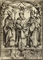 An illustration from Cardinal Albrecht von Brandenburg und das Halle'sche Heiligthumsbuch von 1520 : eine kunsthistorische Studie (1892)