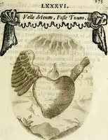 An illustration from Cardiomorpheoseos sive ex corde desumpta emblemata sacra (1645)