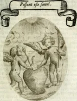An illustration from Cardiomorpheoseos sive ex corde desumpta emblemata sacra (1645)