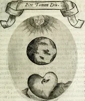 An illustration from Cardiomorpheoseos sive ex corde desumpta emblemata sacra (1645)