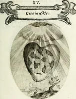 Picture 32 of 161 from Cardiomorpheoseos sive ex corde desumpta emblemata sacra (1645), leaf 40