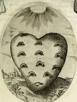 An illustration from Cardiomorpheoseos sive ex corde desumpta emblemata sacra (1645)
