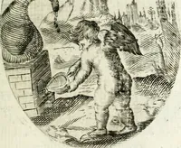 Picture 60 of 161 from Cardiomorpheoseos sive ex corde desumpta emblemata sacra (1645), leaf 80