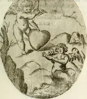 An illustration from Cardiomorpheoseos sive ex corde desumpta emblemata sacra (1645)