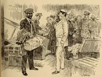 An illustration from Caricature. ed 1908 (1908)