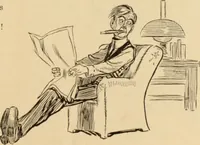 An illustration from Caricature. ed 1908 (1908)
