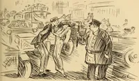 An illustration from Caricature. ed 1908 (1908)