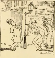An illustration from Caricature. ed 1908 (1908)