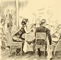 An illustration from Caricature. ed 1908 (1908)