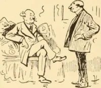An illustration from Caricature. ed 1908 (1908)