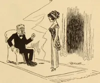 An illustration from Caricature. ed 1908 (1908)