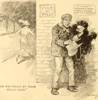 An illustration from Caricature. ed 1908 (1908)