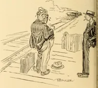 An illustration from Caricature. ed 1908 (1908)