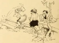 An illustration from Caricature. ed 1908 (1908)