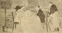 An illustration from Caricature. ed 1908 (1908)