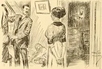 An illustration from Caricature. ed 1908 (1908)
