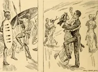 An illustration from Caricature. ed 1908 (1908)