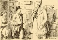 An illustration from Caricature. ed 1908 (1908)