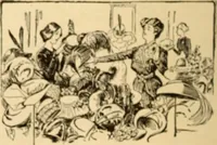 An illustration from Caricature. ed 1908 (1908)